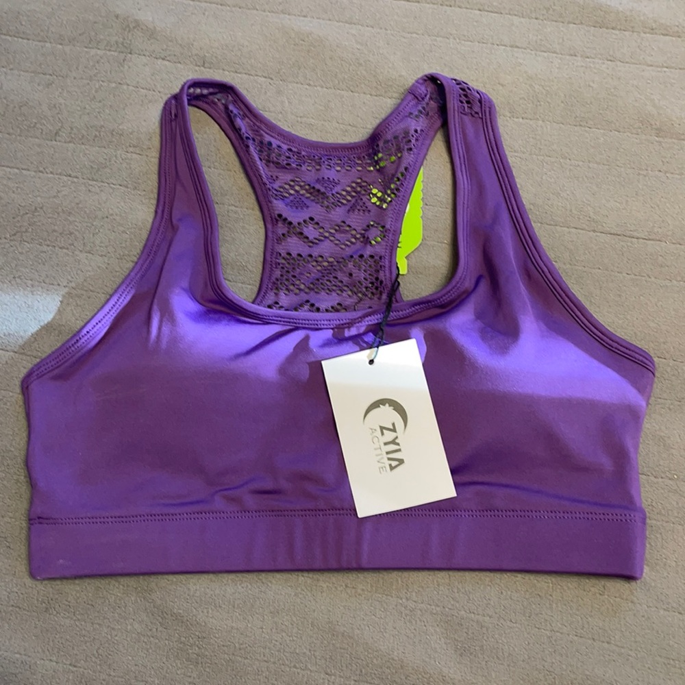 Zyia Purple Bomber Bra